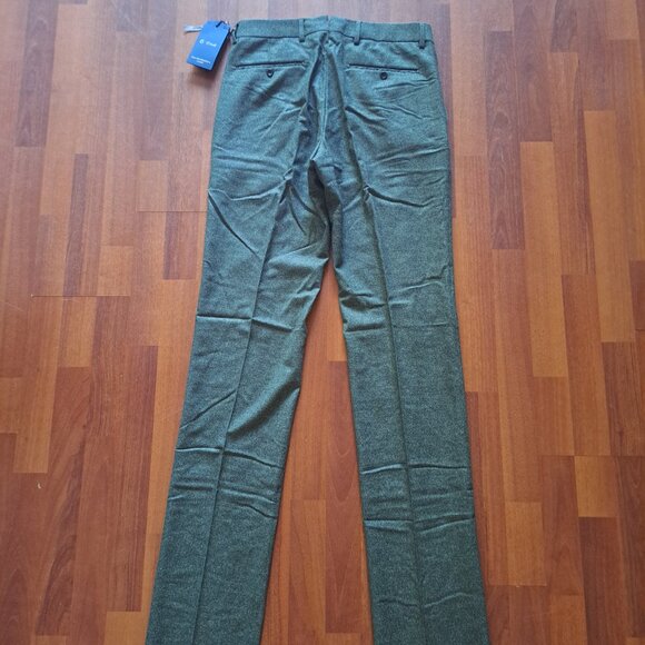 NEW 6 East Men's Green 100% Wool Pants Size 32 - Picture 10 of 16